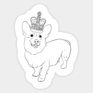 Royal Corgi Sticker